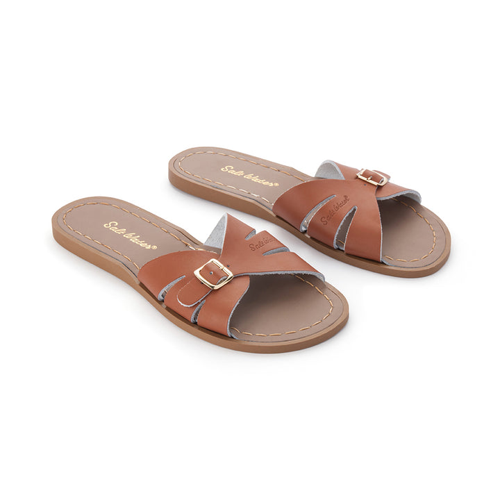 Saltwater Sandals Adults Classic Slides - Tan