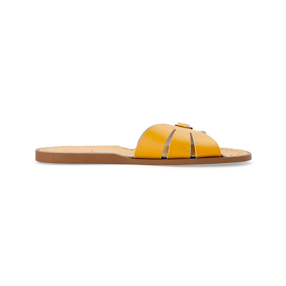Saltwater Sandals Adults Classic Slides - Mustard