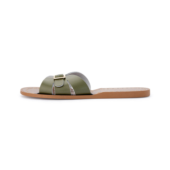 Saltwater Sandals Adults Classic Slides - Olive