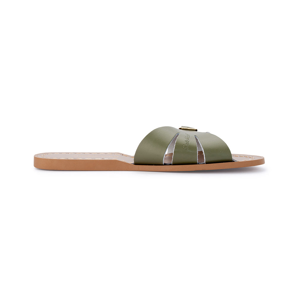 Saltwater Sandals Adults Classic Slides - Olive