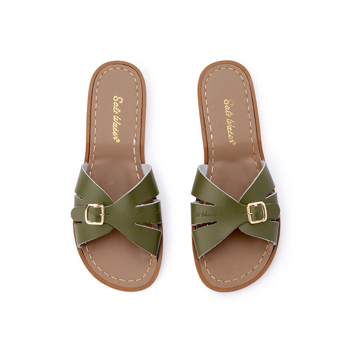 Saltwater Sandals Adults Classic Slides - Olive