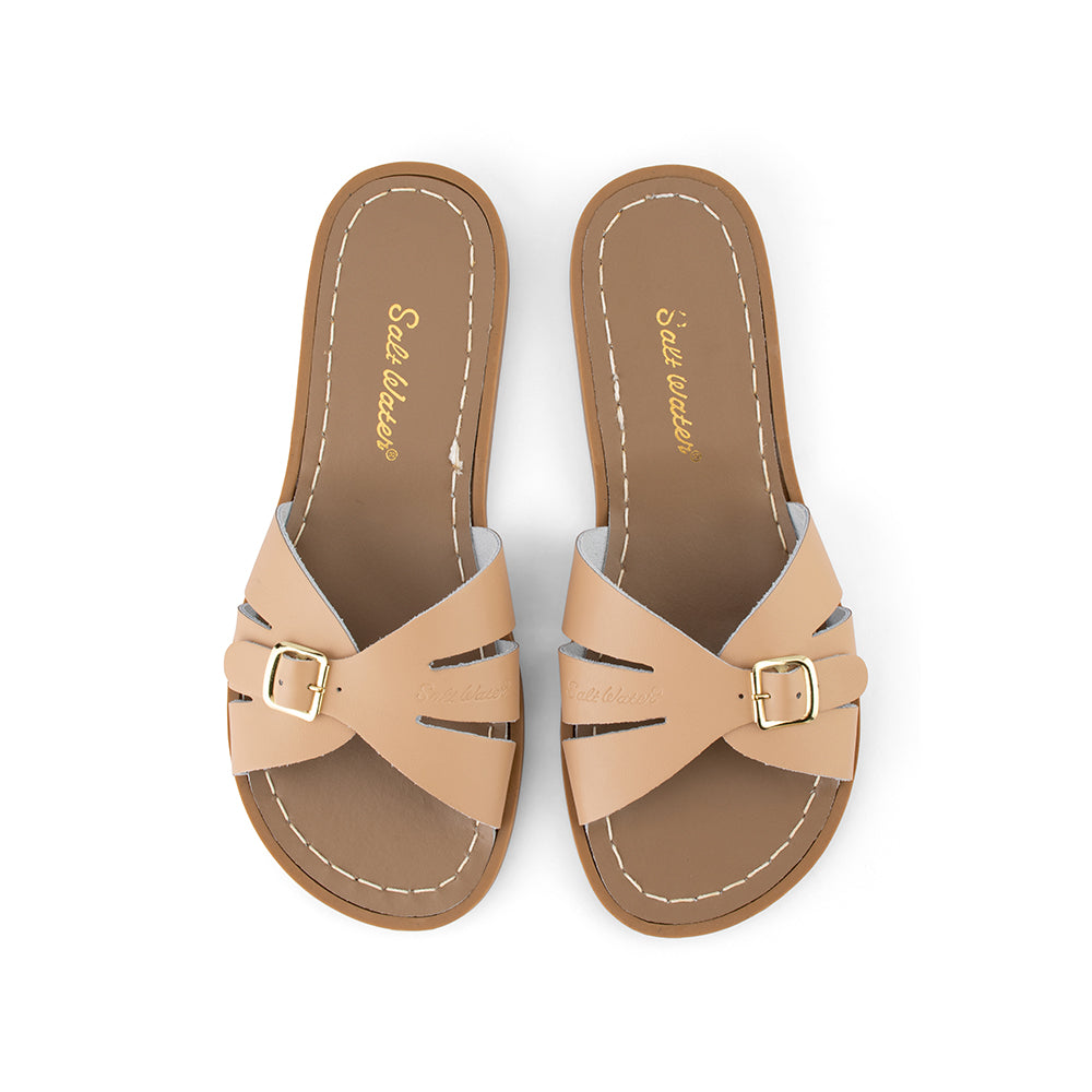 Saltwater Sandals Adults Classic Slides - Latte