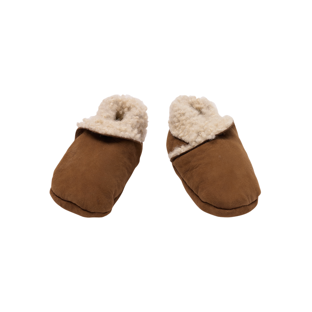 Nature Baby Lambskin Booties - Cinnamon