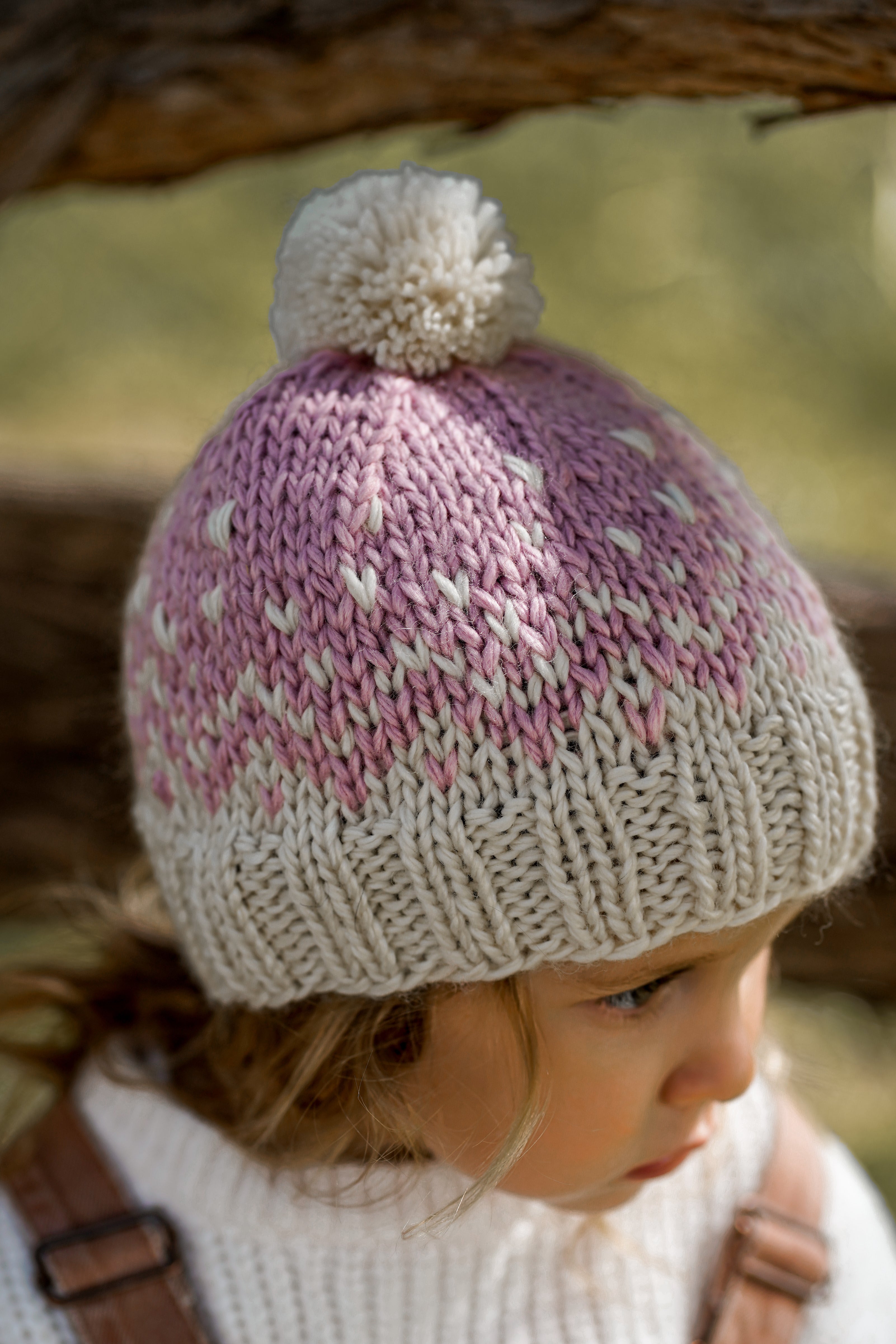Snowflake Beanie - Pink