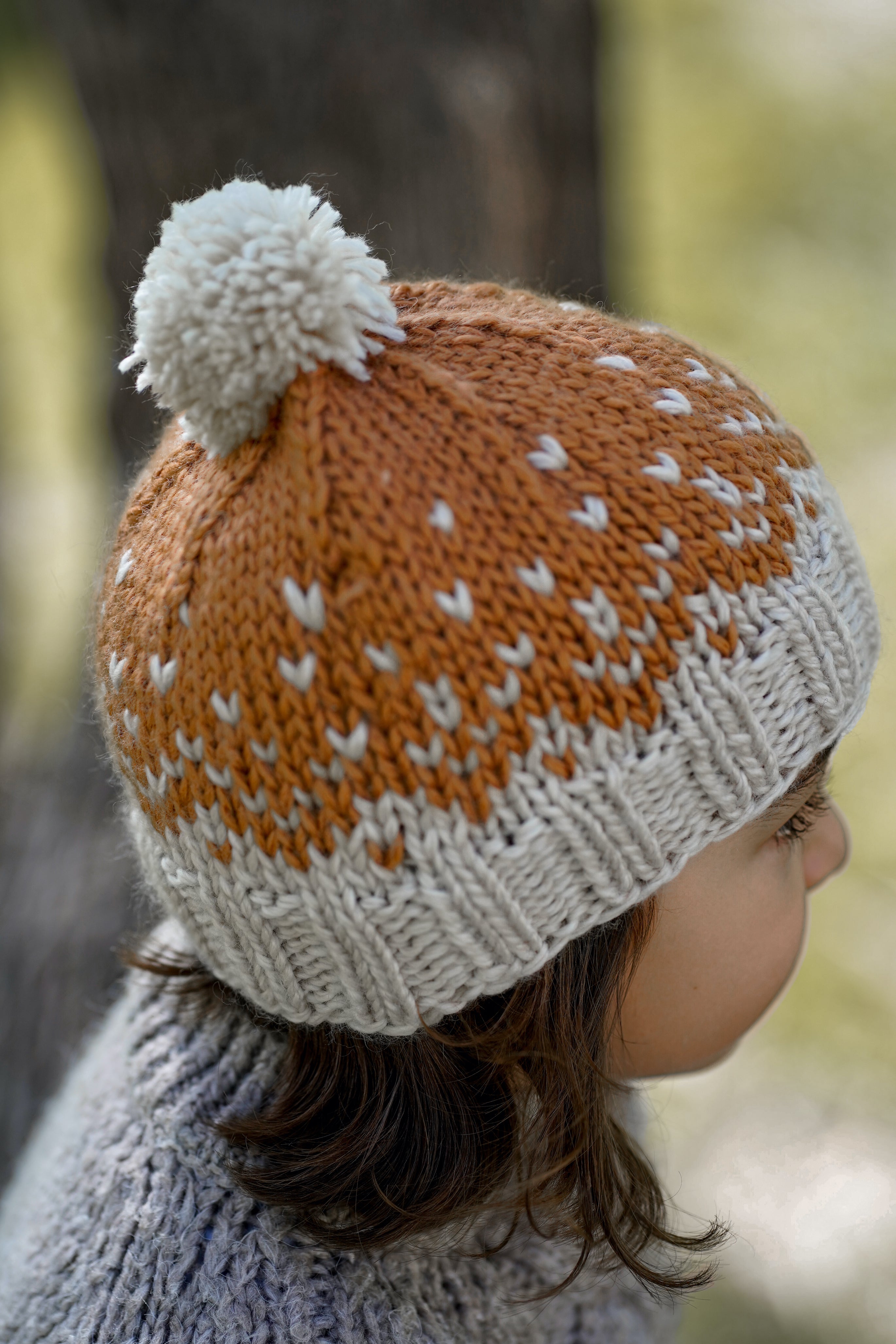 Snowflake Beanie - Caramel