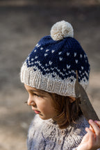 Acorn Snowflake Beanie - Navy