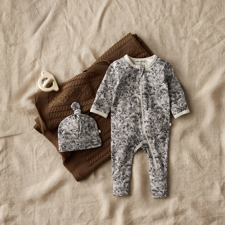 Wilson & Frenchy Organic Knot Hat - Forest Animals