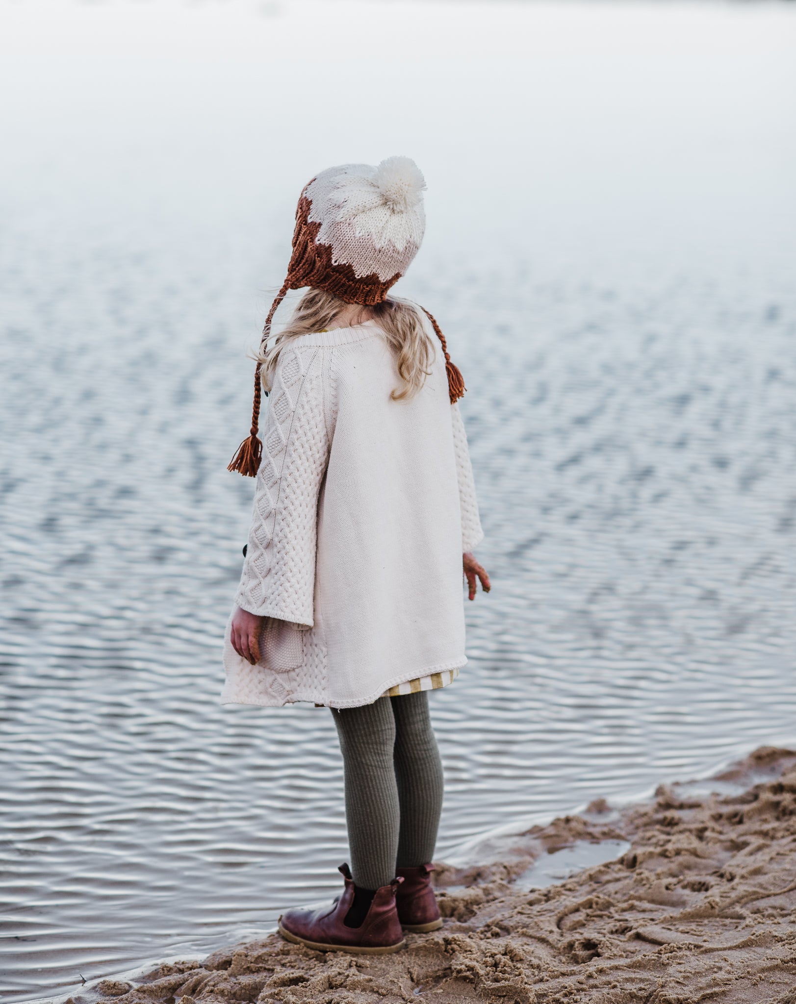 Zig Zag Beanie - Chestnut
