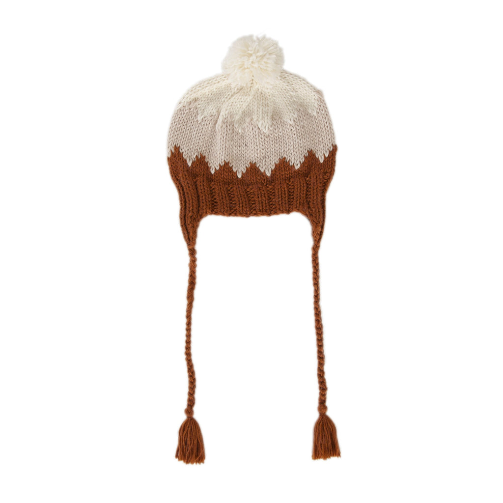 Zig Zag Beanie - Chestnut