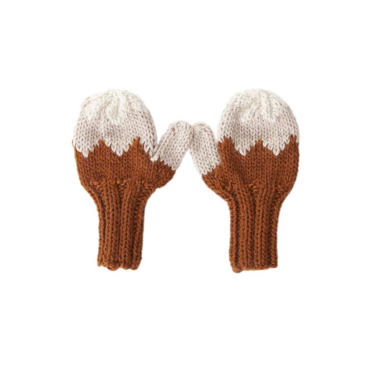 Acorn Zig Zag Mittens - Chestnut