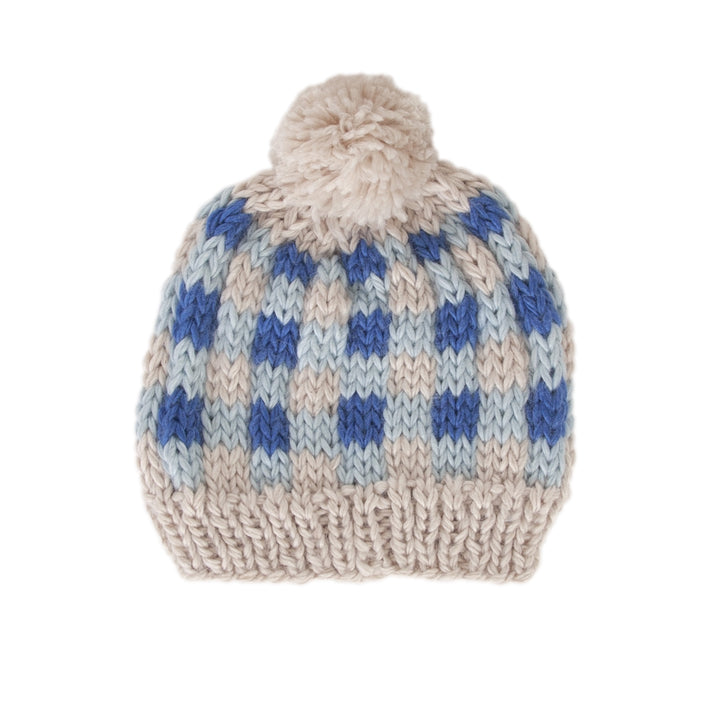 Acorn Checks Beanie - Blue