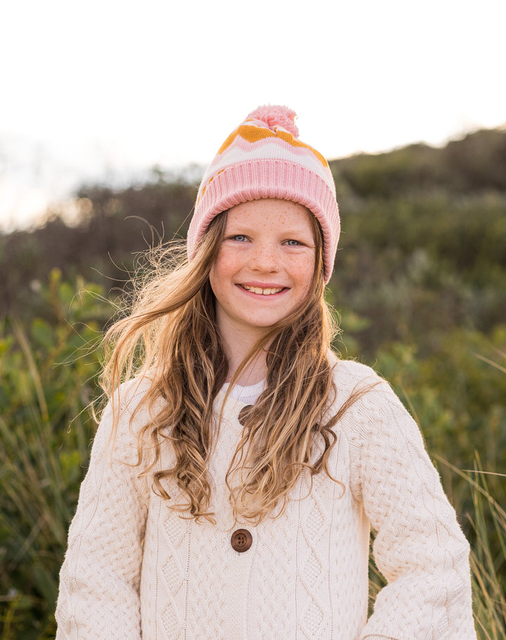 Acorn Colorado Merino Beanie - Pink