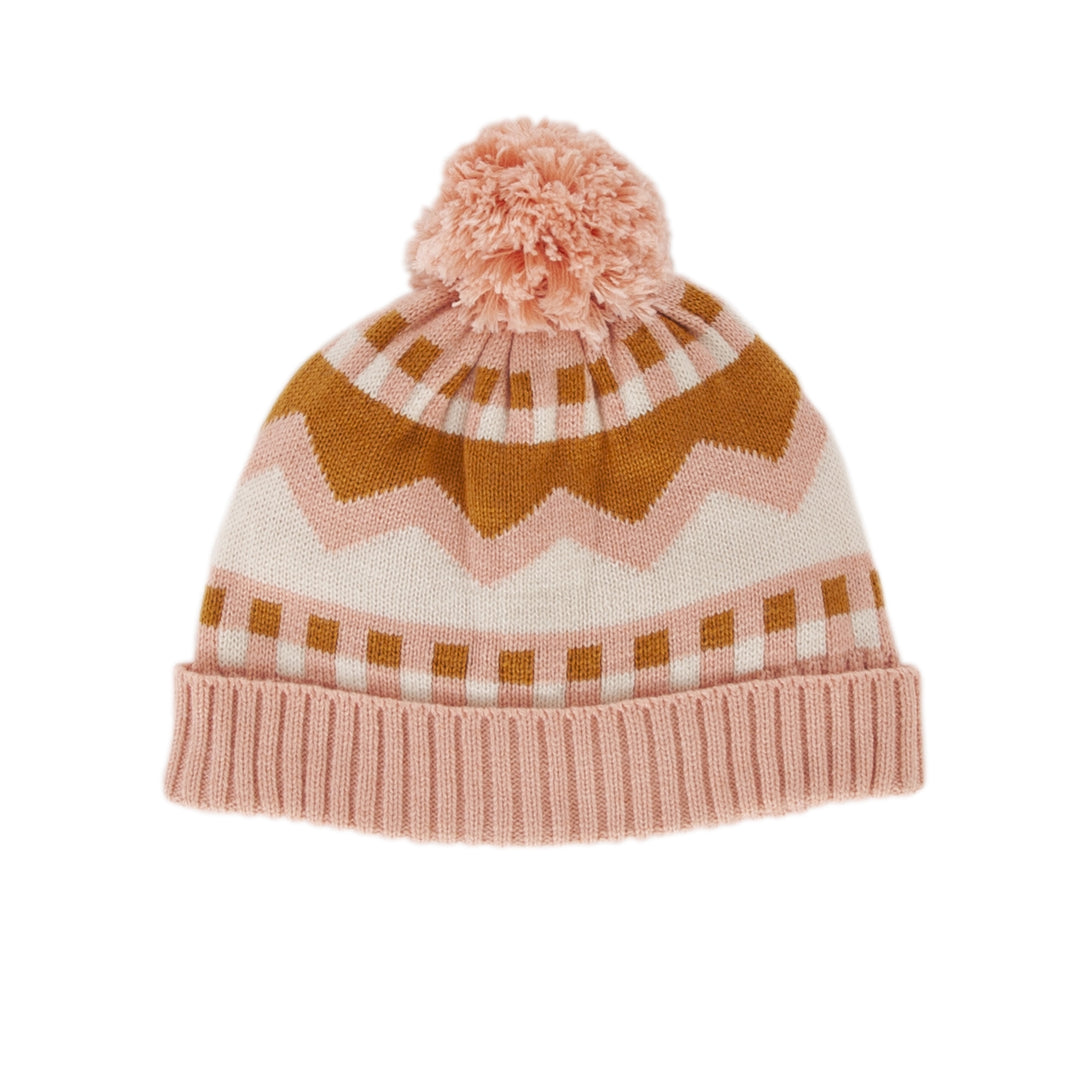 Acorn Colorado Merino Beanie - Pink