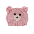 Bear Face Beanie - Pink