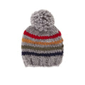 Rainbow Stripe Beanie - Grey