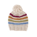 Rainbow Stripe Beanie - Natural