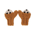 Bear Face Mittens - Caramel