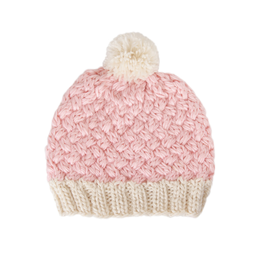 Acorn Ripples Beanie - Pink