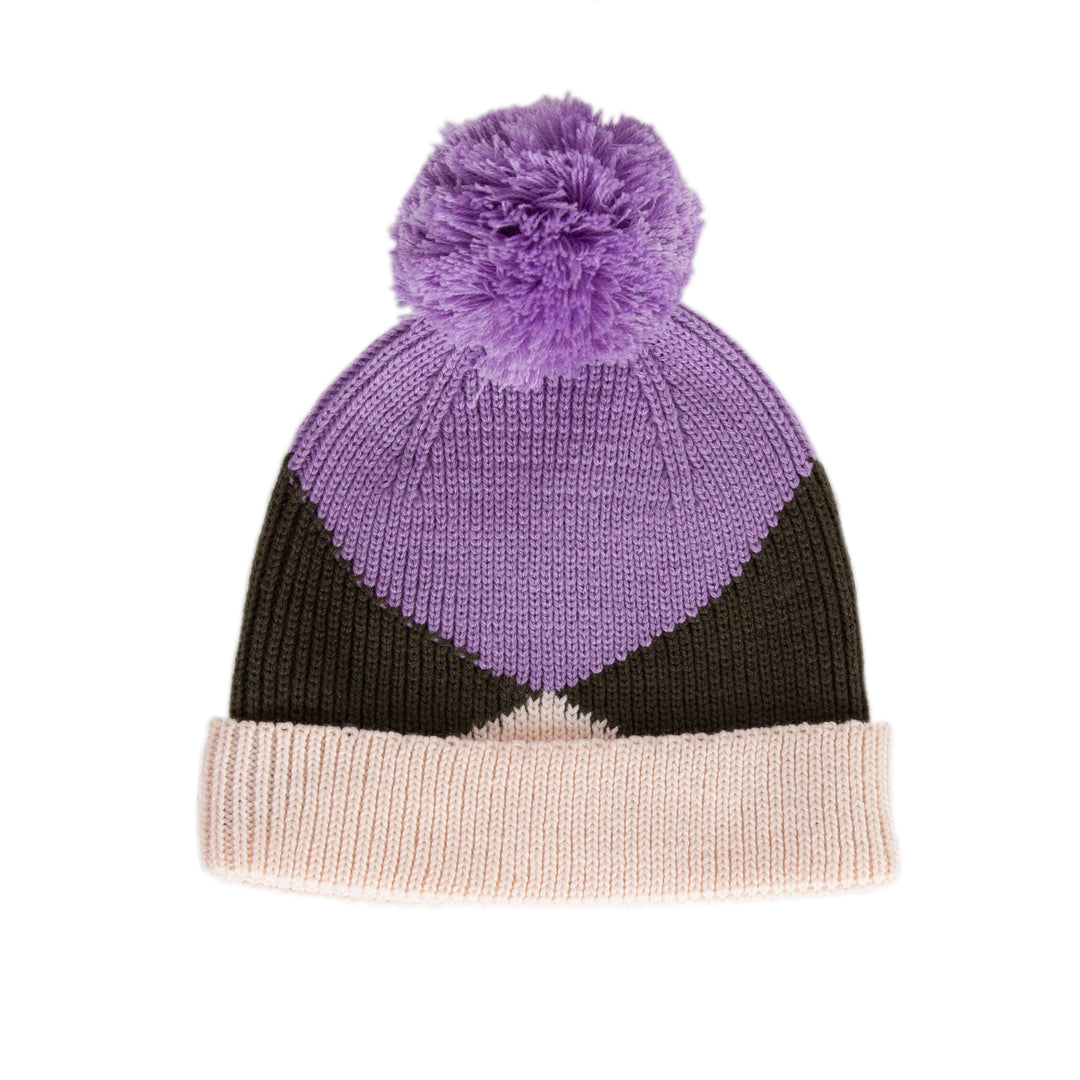 Acorn Hidden Valley Merino Beanie - Lilac