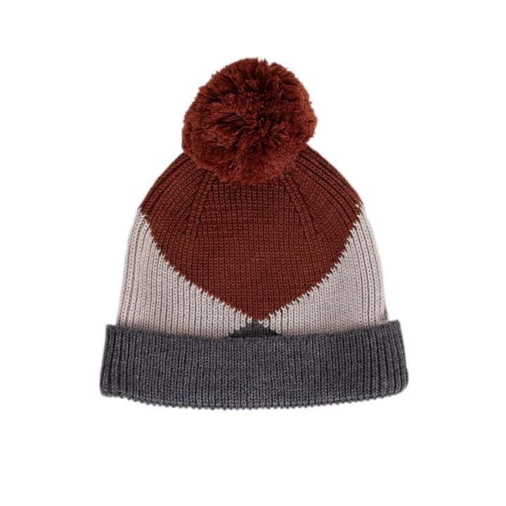 Acorn Hidden Valley Merino Beanie - Chestnut