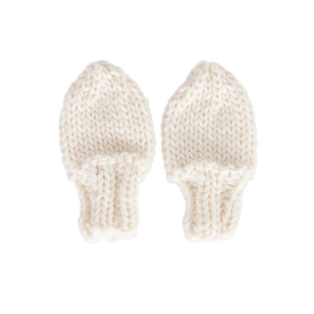 Acorn Cottontail Mittens - Cream