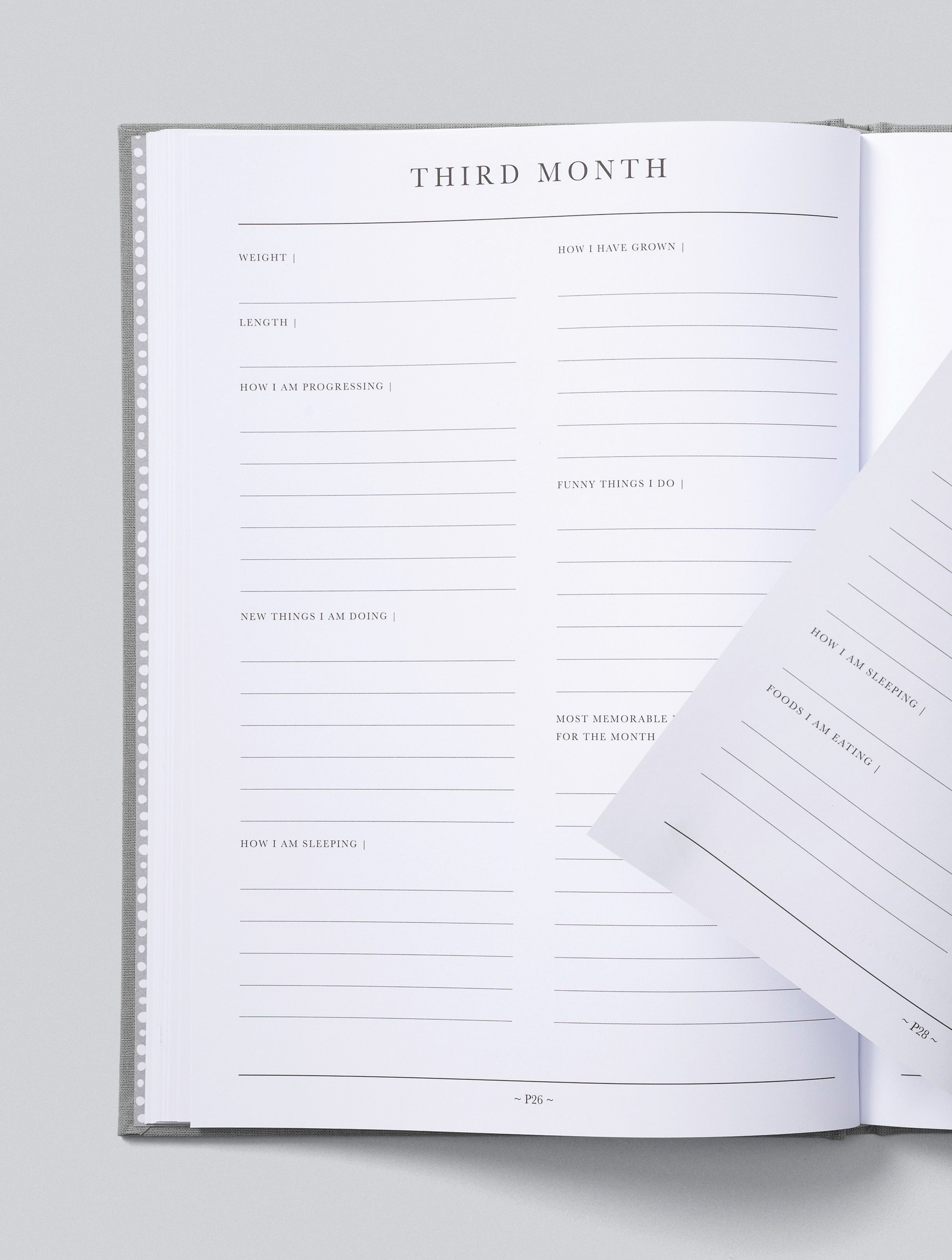 Write To Me - Baby Journal Birth to Five Years - Grey