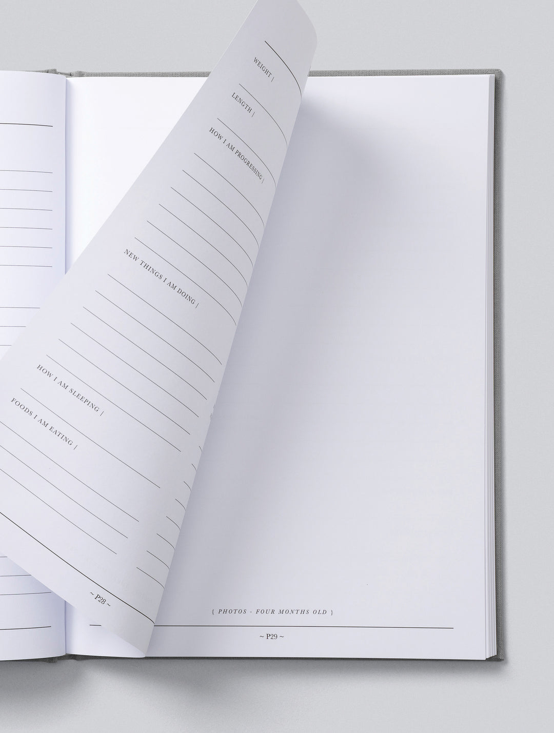 Write To Me - Baby Journal Birth to Five Years - Grey