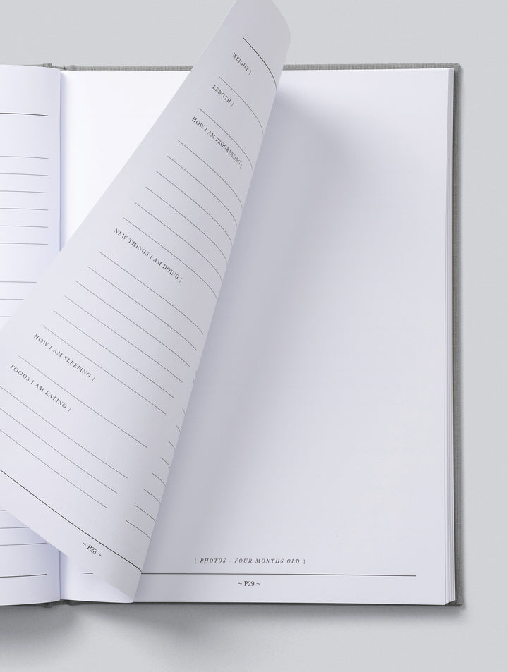 Write To Me - Baby Journal Birth to Five Years - Grey