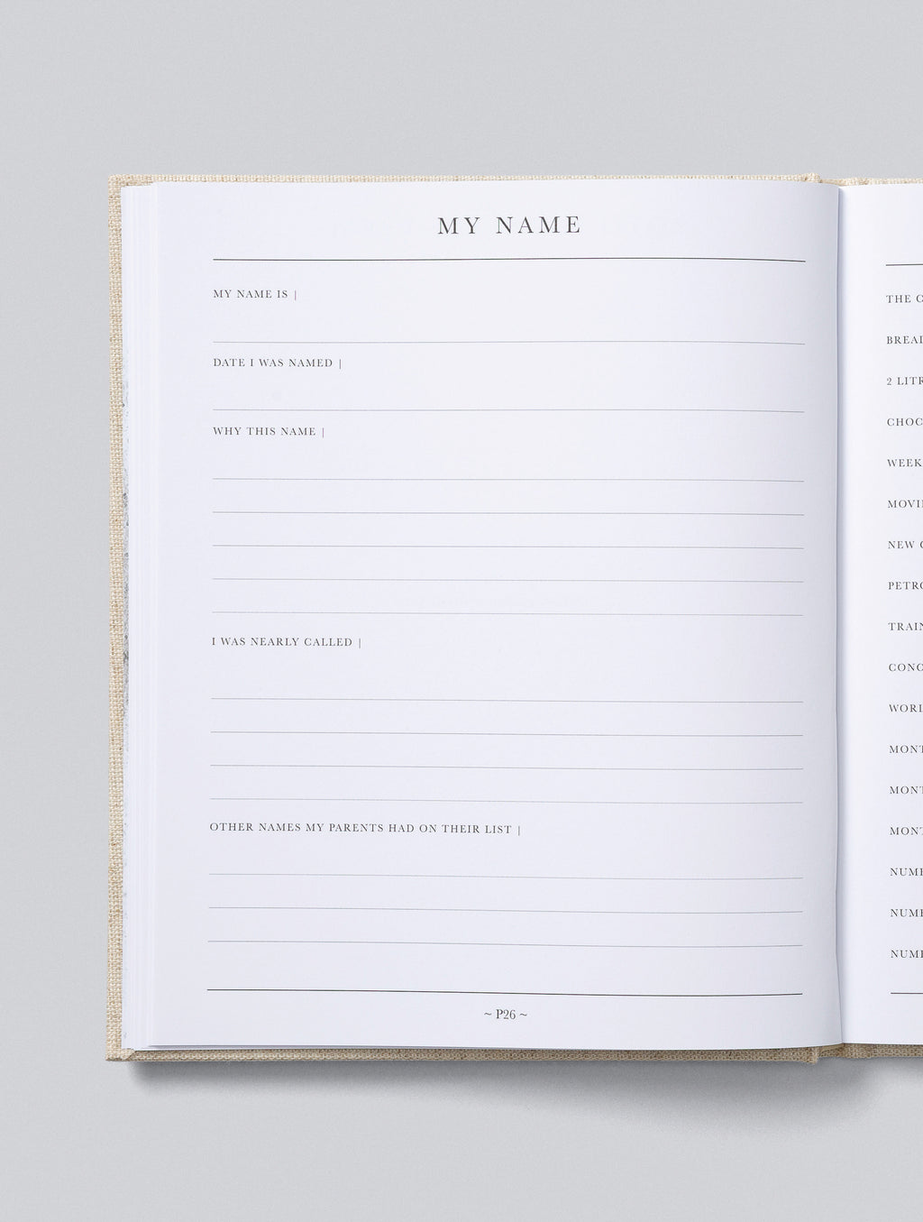Write To Me - Baby Journal First Year of You