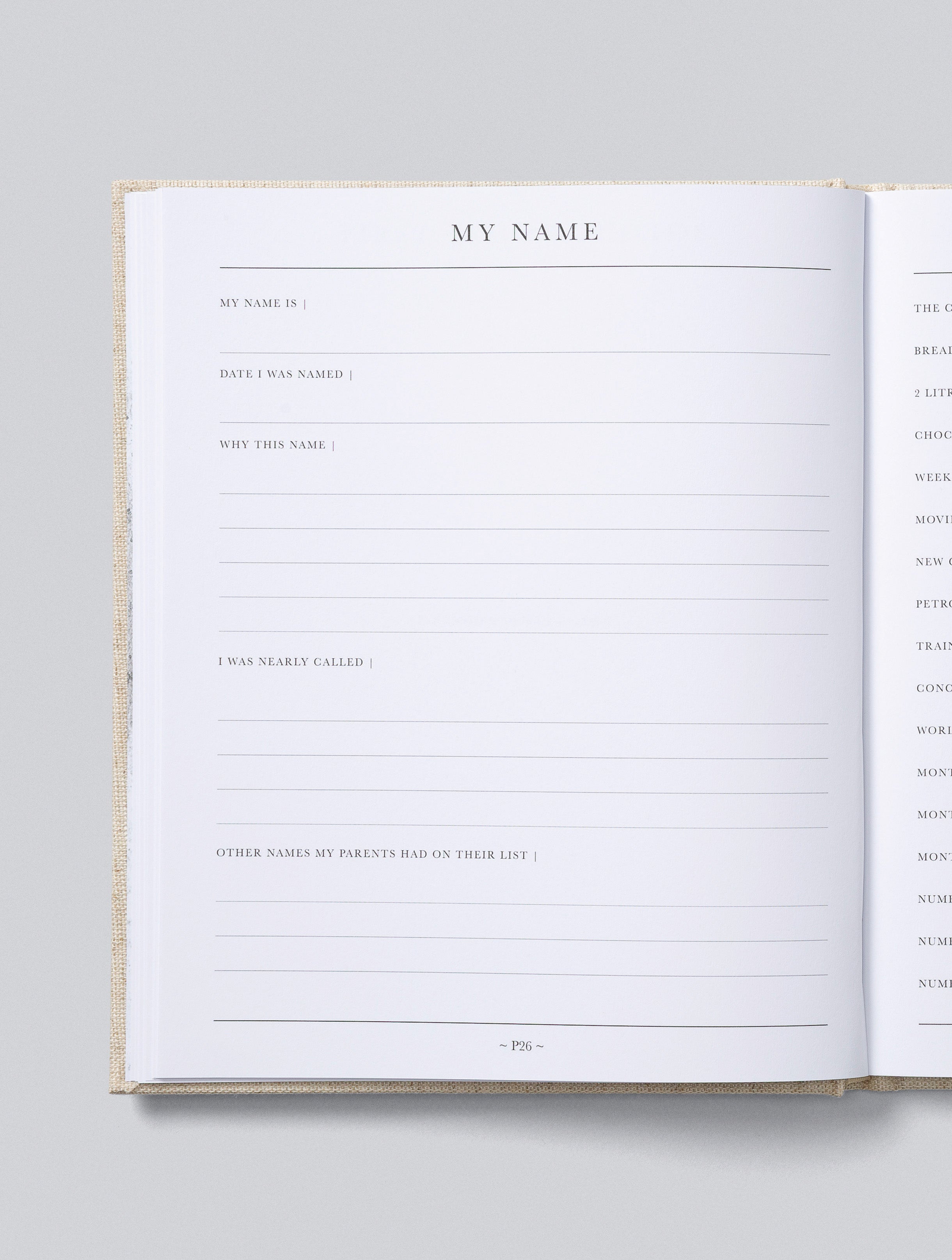 Write To Me - Baby Journal First Year of You