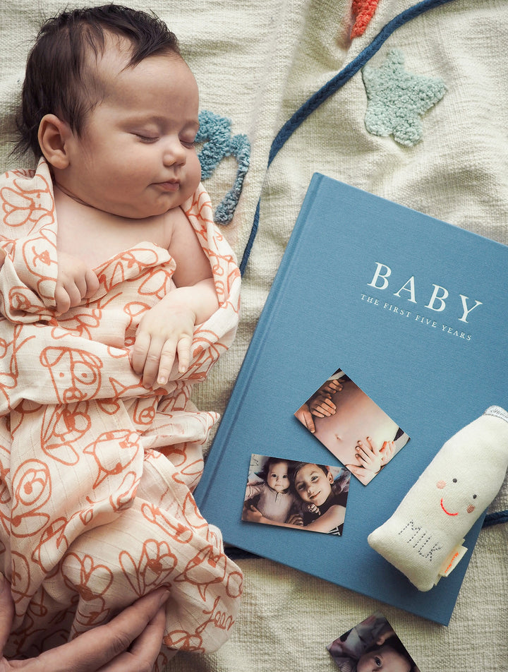 Write To Me - Baby Journal Birth to Five Years - Blue