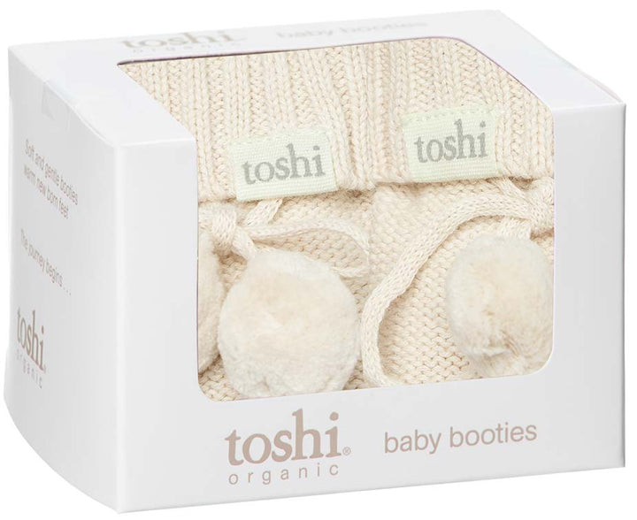 Toshi Organic Booties - Marley / Cream