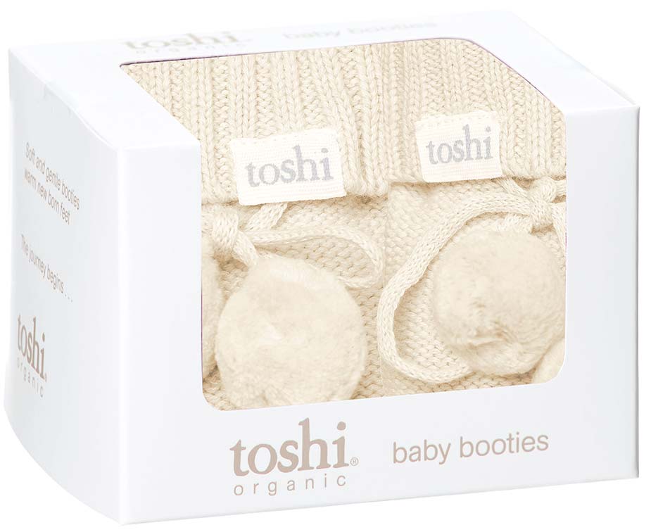 Toshi Organic Booties - Marley / Feather