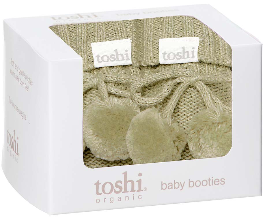 Toshi Organic Booties - Marley / Olive