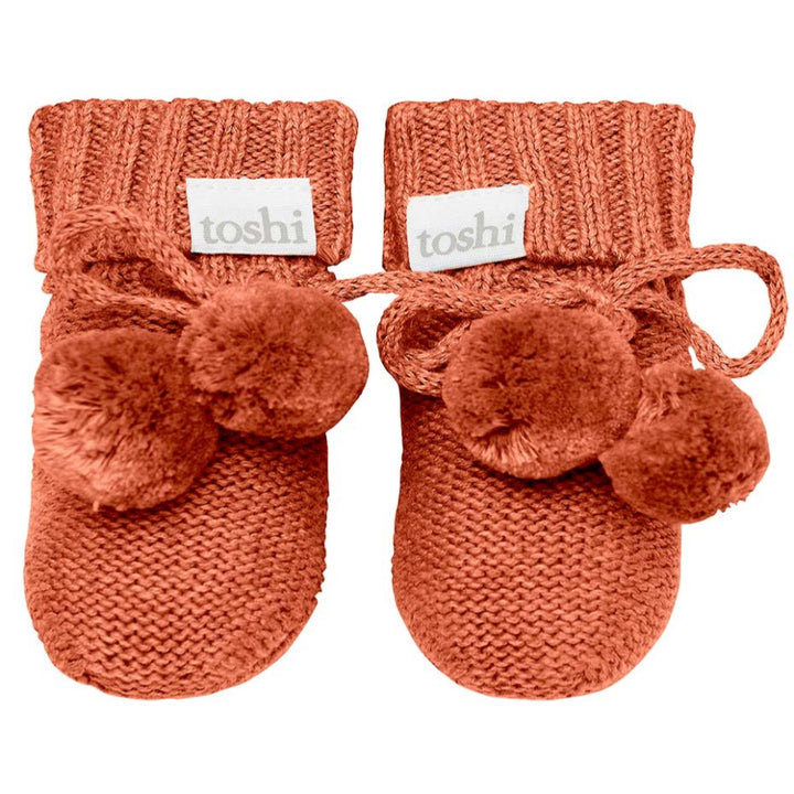 Toshi Organic Booties - Marley / Saffron