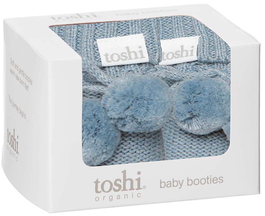Toshi Organic Booties - Marley / Storm