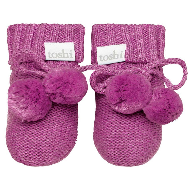 Toshi Organic Booties - Marley / Violet