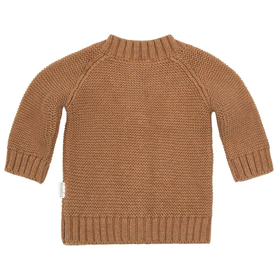 Toshi Organic Cardigan - Andy / Walnut