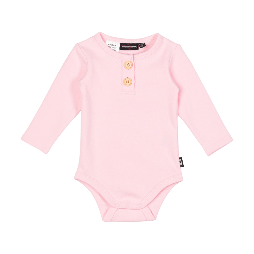 Rock Your Baby Pale Pink Bodysuit