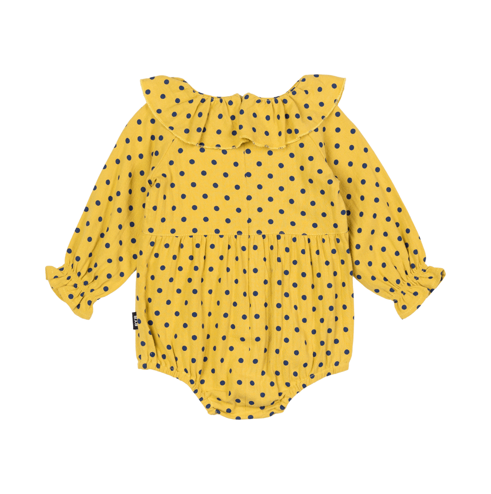 Rock Your Baby Mustard Dot Bodysuit