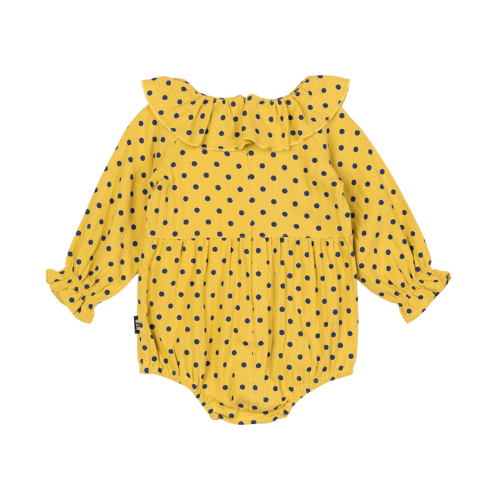 Rock Your Baby Mustard Dot Bodysuit