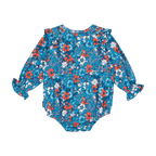 Rock Your Baby Blue Ditsy Floral Romper
