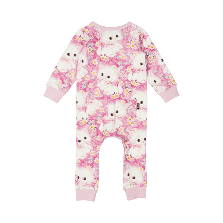 Rock Your Baby White Kitten Baby Playsuit