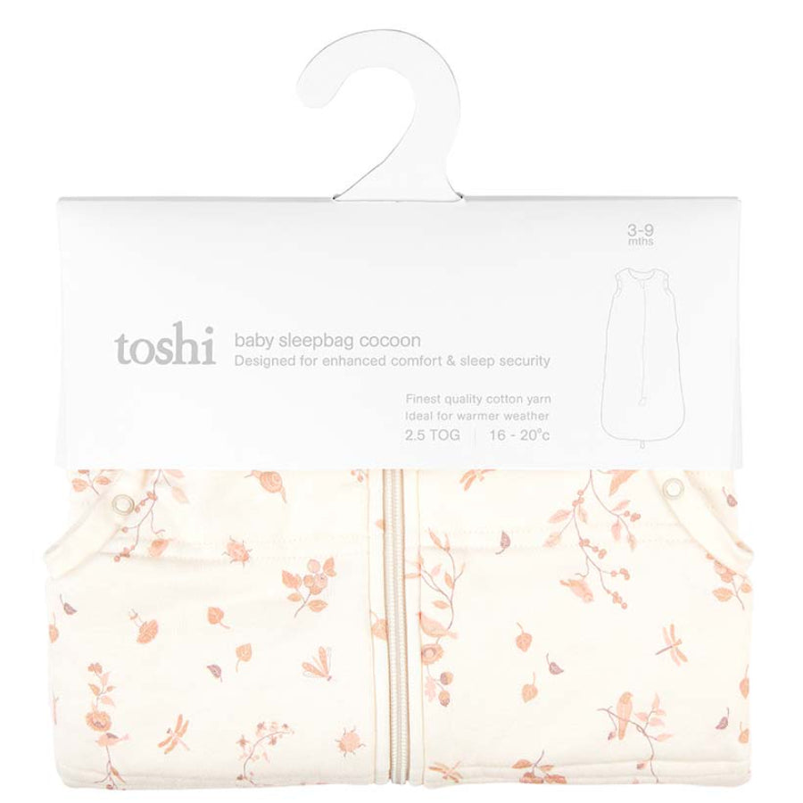 Toshi Baby Sleep Bag Classic Cocoon 2.5 TOG - Songbirds