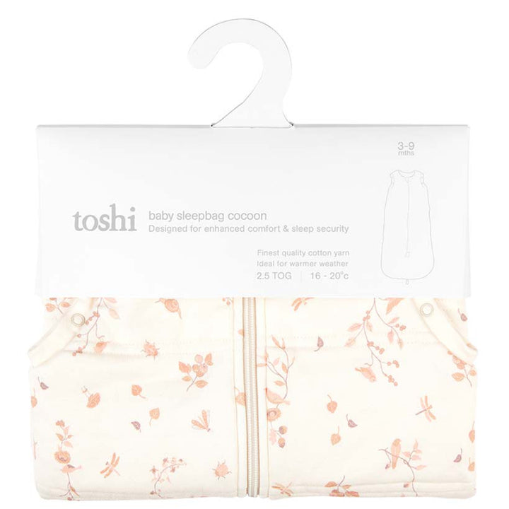 Toshi Baby Sleep Bag Classic Cocoon 2.5 TOG - Songbirds