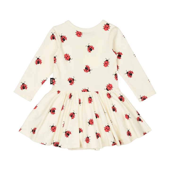 Rock Your Baby Ladybug Baby Waisted Dress