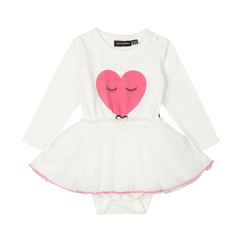 Rock Your Baby Pink Heart Baby Circus Dress