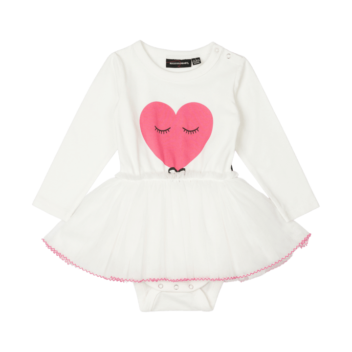 Rock Your Baby Pink Heart Baby Circus Dress