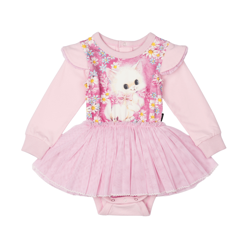 Rock Your Baby White Kitten Baby Circus Dress