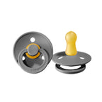 Pacifier 2 Pack - Round - Latex - Smoke